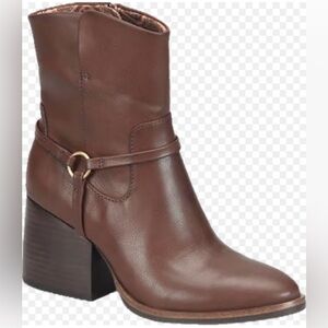 Korks Women's Selena Harness Boot Brown Leather Size 7.5